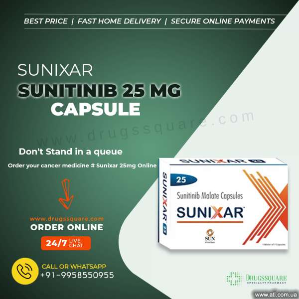 Sunixar 25 mg Sunitinib Capsule